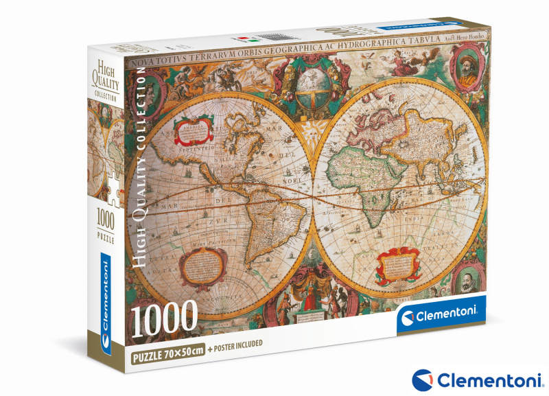 Puzzle 1000 dílků Compact Mappa Antica