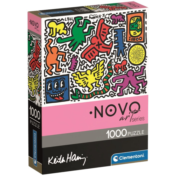 CLEMENTONI Novo Art Series: Keith Haring 1000 dílků