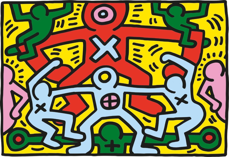 Puzzle 1000 dílků Novo Art Series: Keith Haring