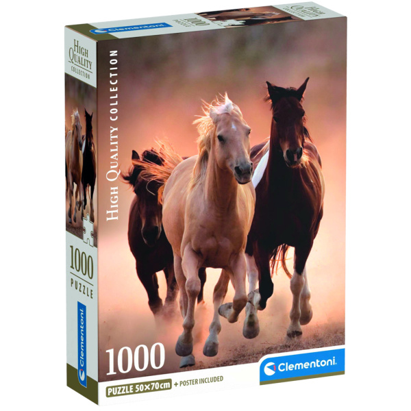 Puzzle Běžící koně 1000 dílků