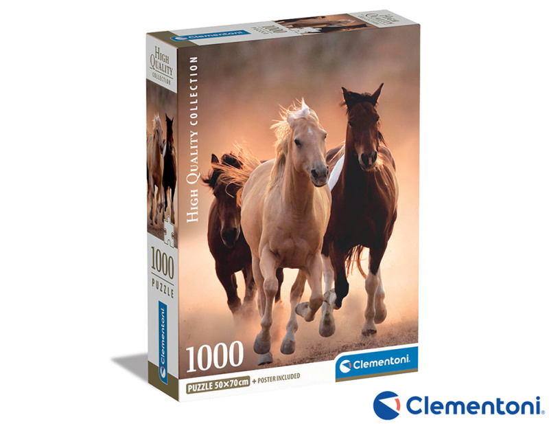 Puzzle Běžící koně 1000 dílků