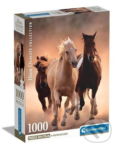 Puzzle Běžící koně 1000 dílků
