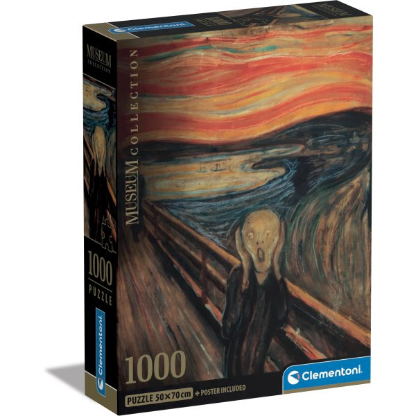Clementoni Kompaktní muzeum L'urlo Di Munch 1000 dílků