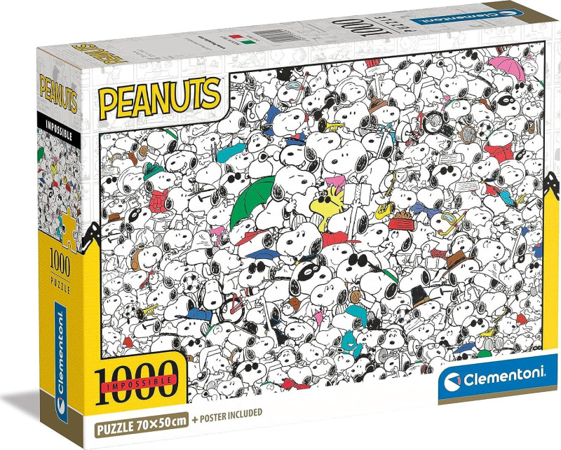 CLEMENTONI Puzzle Impossible Peanuts 1000 dílků