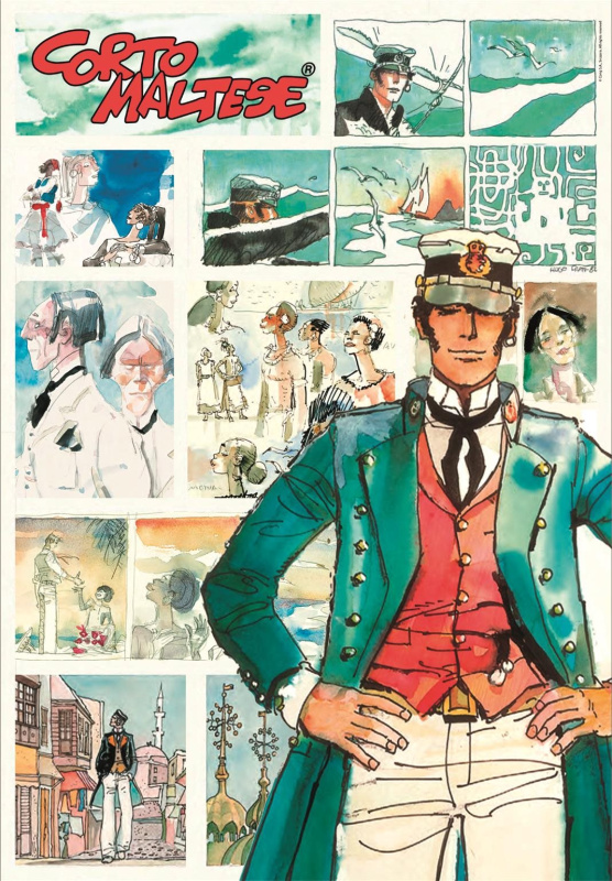 CLEMENTONI Corto Maltese Dobrodružný námořník 1000 dílků