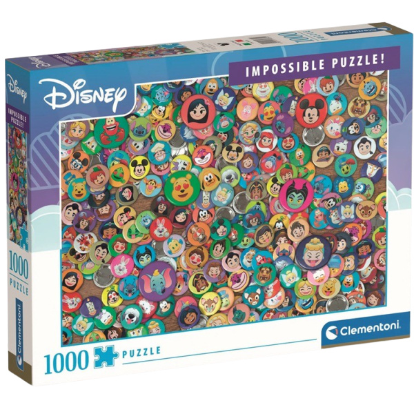Clementoni - Puzzle 1000 Impossible Disney Classic