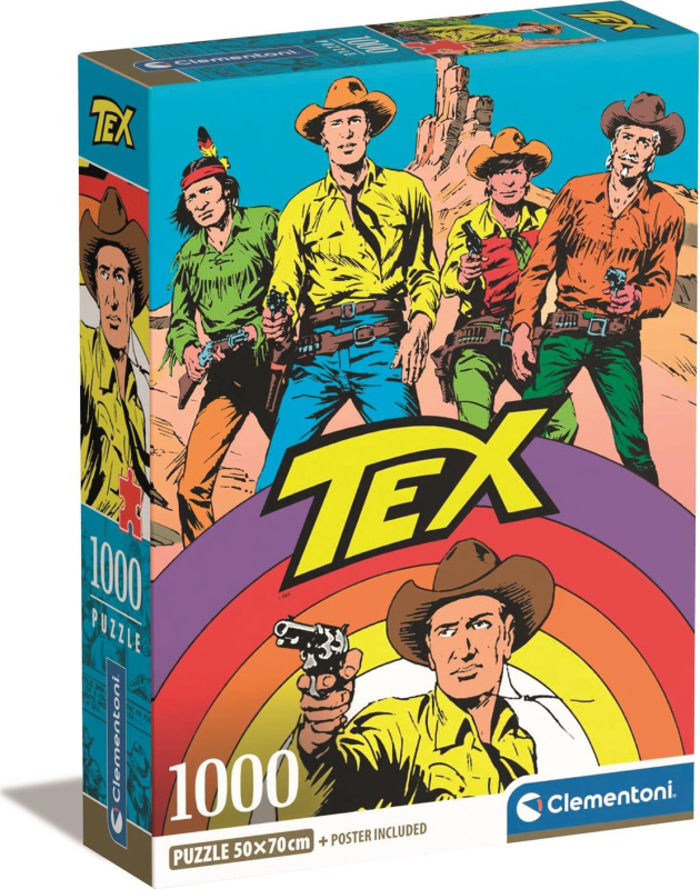CLEMENTONI Puzzle Tex 1. motiv 1000 dílků