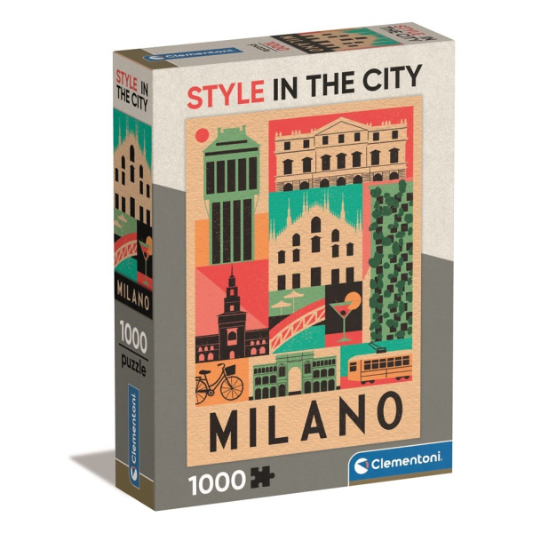 CLEMENTONI Puzzle Style in the City: Miláno 1000 dílků