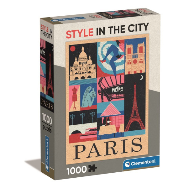 CLEMENTONI Puzzle Style in the City: Paříž 1000 dílků
