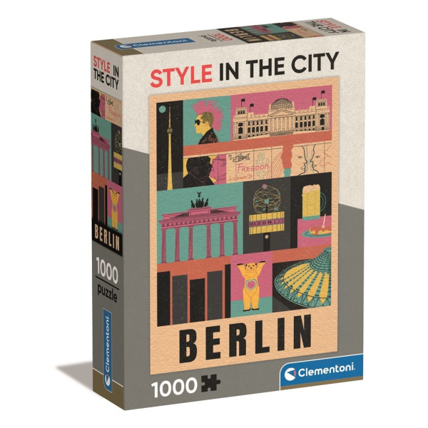 CLEMENTONI Puzzle Style in the City: Berlín 1000 dílků