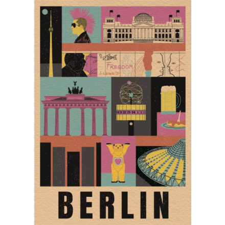 CLEMENTONI Puzzle Style in the City: Berlín 1000 dílků