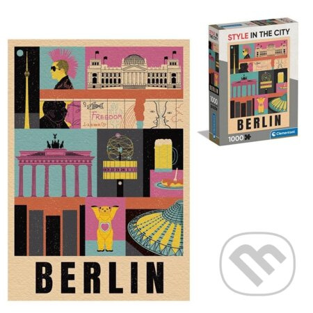 CLEMENTONI Puzzle Style in the City: Berlín 1000 dílků