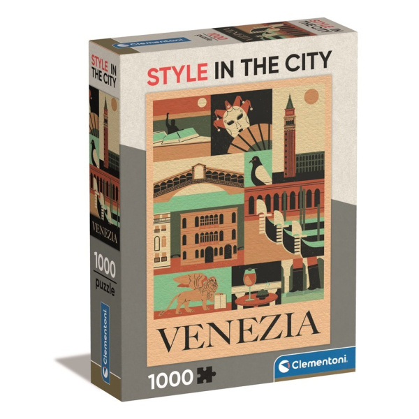 CLEMENTONI Puzzle Style in the City: Benátky 1000 dílků