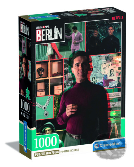 CLEMENTONI Puzzle La Casa de Papel Berlín: Mám plán 1000 dílků