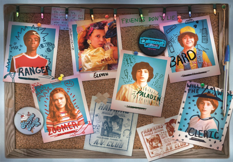 Puzzle Stranger Things: Nástěnka