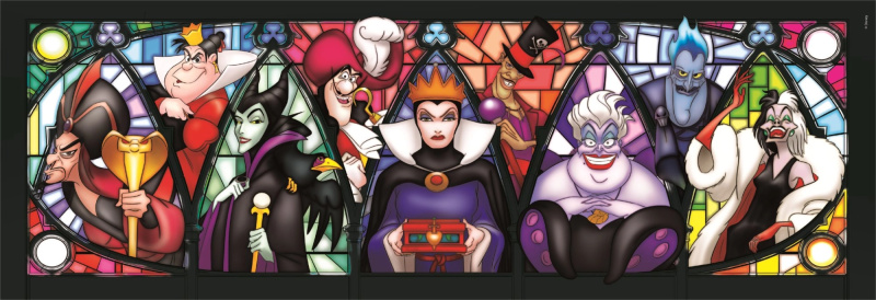Puzzle Panorama: Disney Villains - puzzle z kategorie Disney