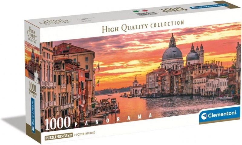 Puzzle Panorama Grand Canal - puzzle z kategorie Města a stavby