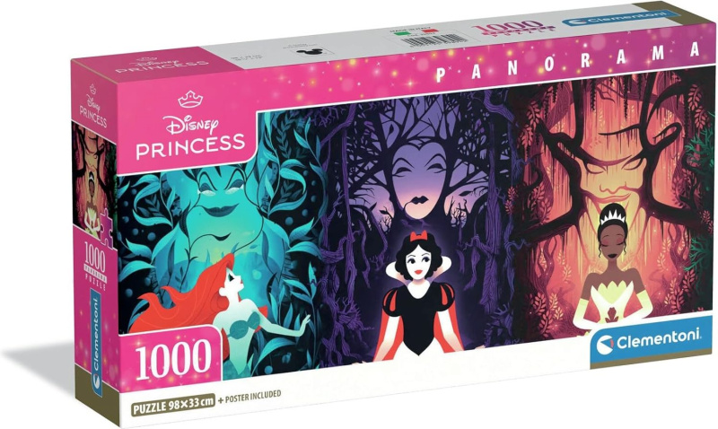 Panoramatické puzzle Disney princezny a zloduši 1000 dílků