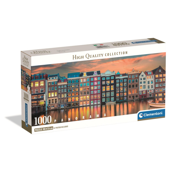 Panoramatické puzzle ráno v amsterdamu