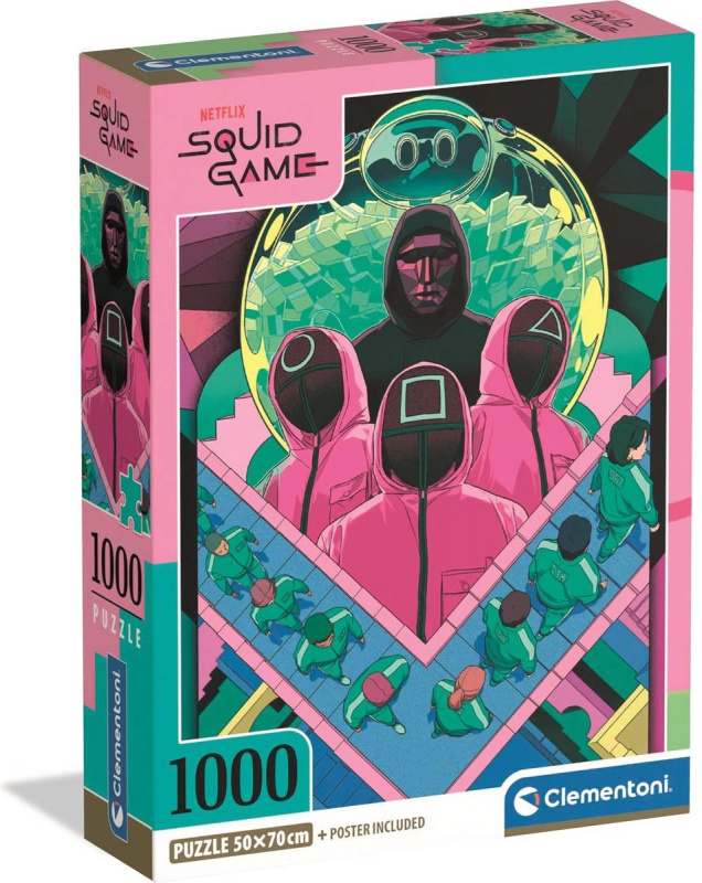 CLEMENTONI Puzzle Netflix: Squid game 2 (Hra na oliheň 2) 1000 dílků