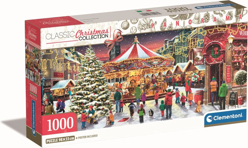 Puzzle Panorama: Vánoce - puzzle z kategorie Umělecké