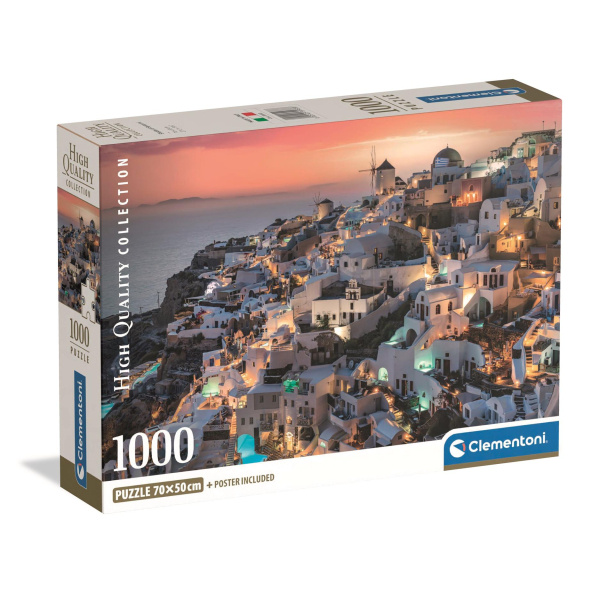 Puzzle Odstíny Santorini 1000 dílků