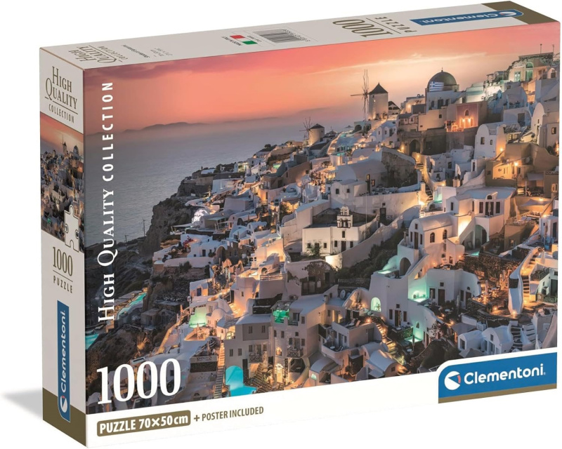 Puzzle Odstíny Santorini 1000 dílků