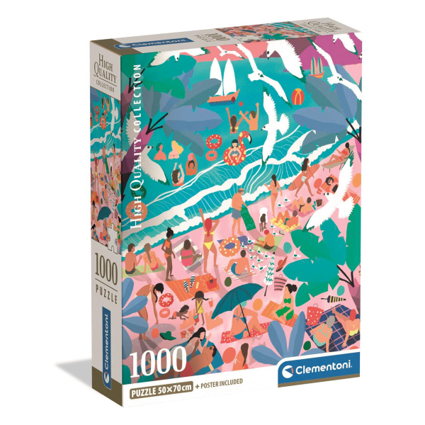 Clementoni puzzle Neděle na pláži 1000 dílků