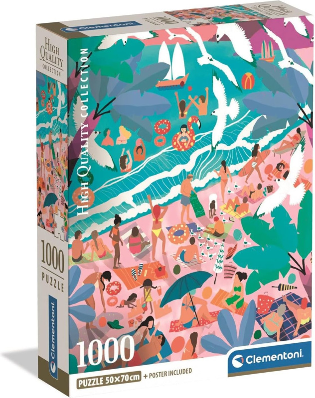 Clementoni puzzle Neděle na pláži 1000 dílků