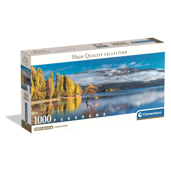Clementoni - Puzzle 1000 Panorama Zlaté odrazy Wanaky