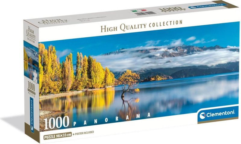 Clementoni - Puzzle 1000 Panorama Zlaté odrazy Wanaky