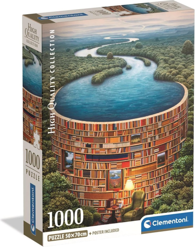 Clementoni - Puzzle 1000 Bibliodame