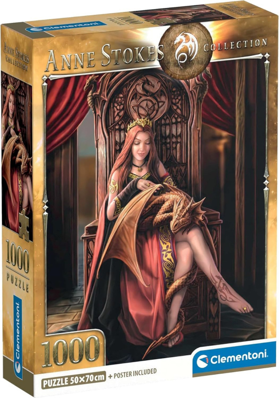 Clementoni - Puzzle 1000 Anne Stokes Přátelé navždy
