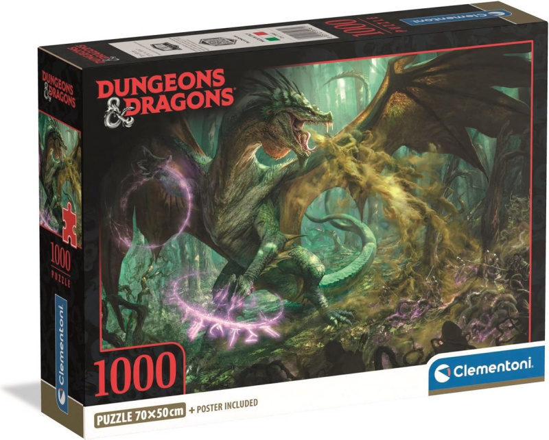 Puzzle Clementoni: Dračí Dungeons & Dragons 1000 dílků