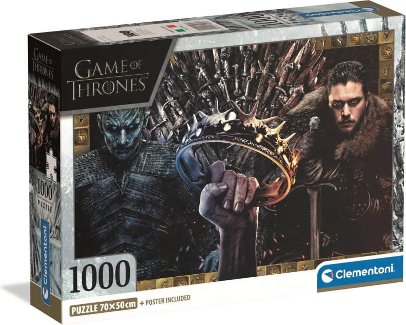 Clementoni - Puzzle 1000 Hra o trůny