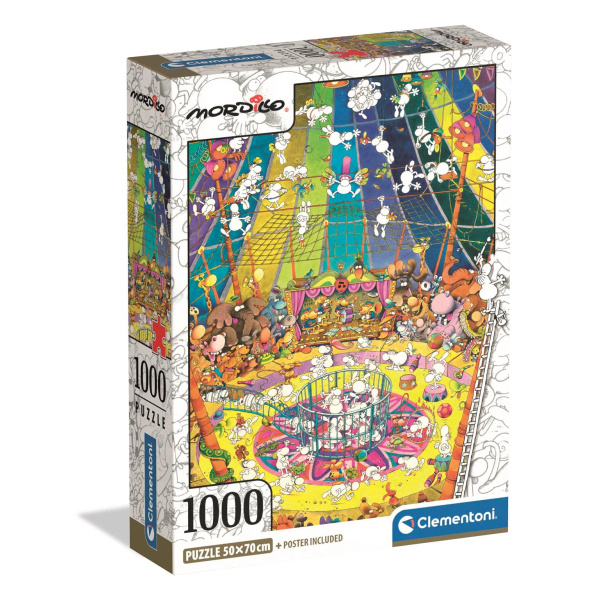 Clementoni - Puzzle 1000 Mordillo Show
