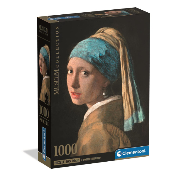 Clementoni - Puzzle 1000 Muzeum Dívka s perlou