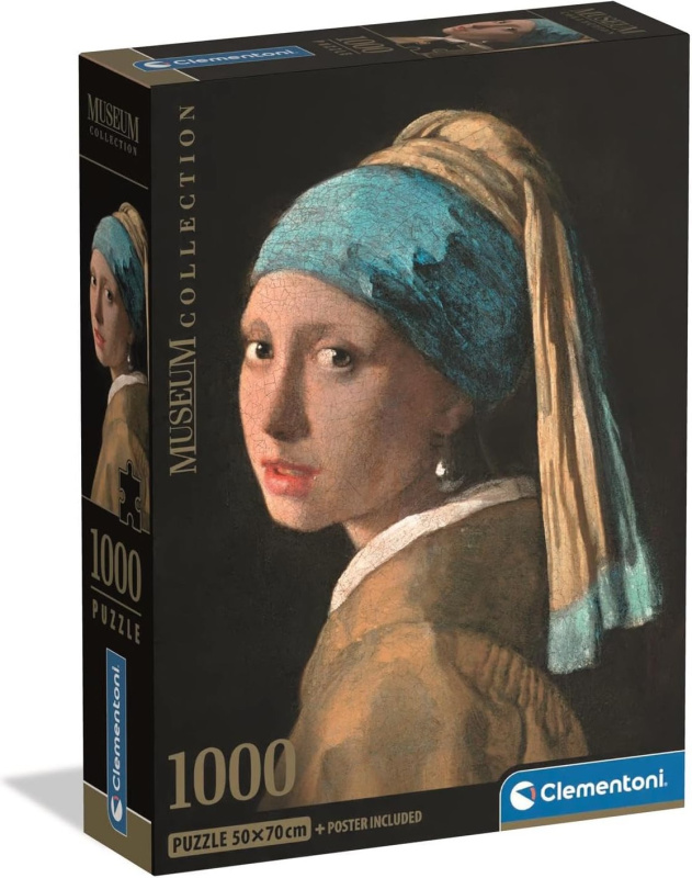 Clementoni - Puzzle 1000 Muzeum Dívka s perlou