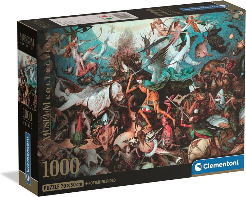 Clementoni - Puzzle 1000 Muzeum Pád vzbouřených andělů