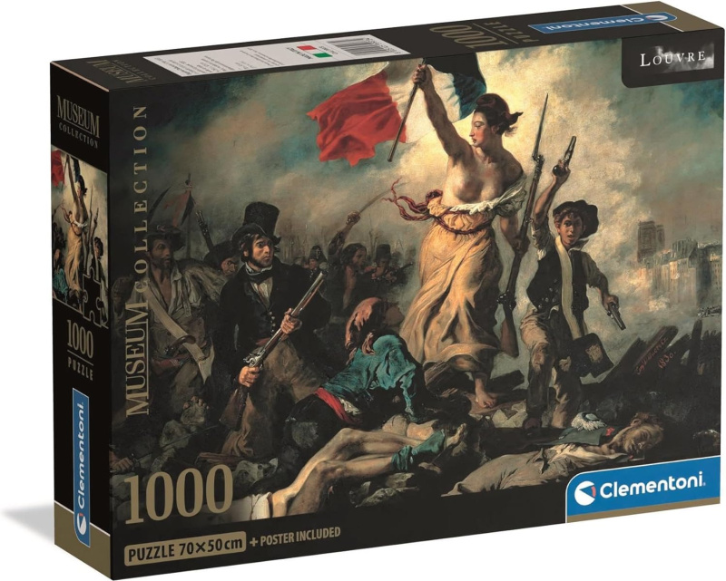Puzzle Museum Collection: Svoboda vede lid na barikády 1000 dílků