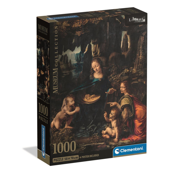 Clementoni Puzzle Muzeum Madona ve skalách 1000 dílků