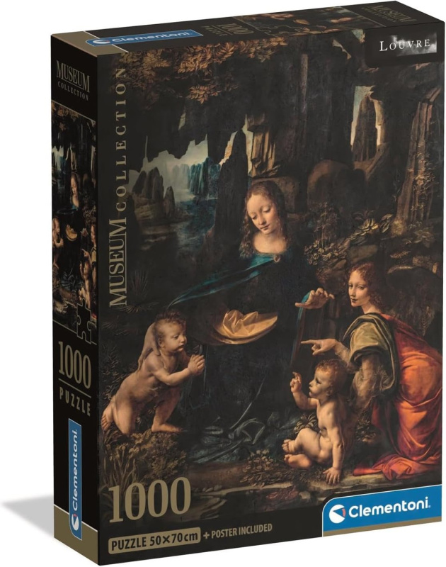 Clementoni Puzzle Muzeum Madona ve skalách 1000 dílků