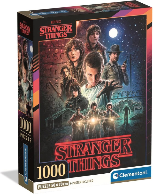 Puzzle 1000 dílků NETFLIX STRANGER THINGS – plakát od Clementoni