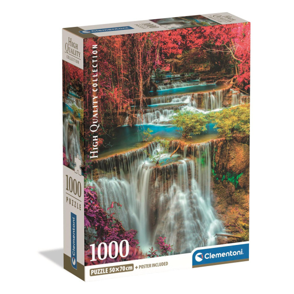 Clementoni - Puzzle 1000 Barevné thajské vodopády
