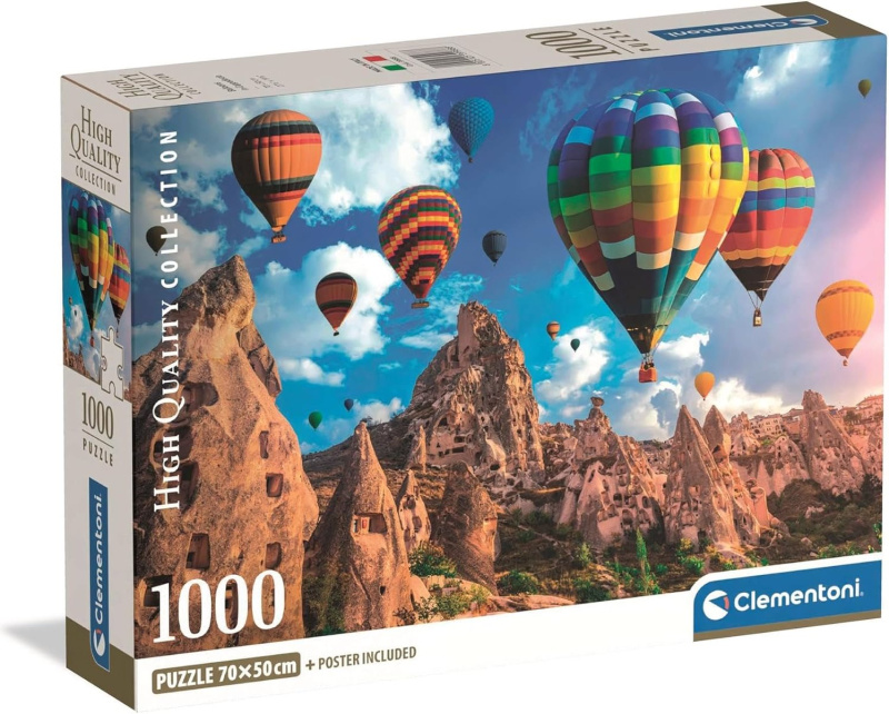 Clementoni - Puzzle 1000 Balóny v Kappadokii