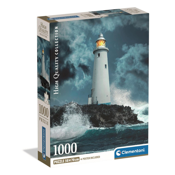 Clementoni - Puzzle 1000 Maják v bouři