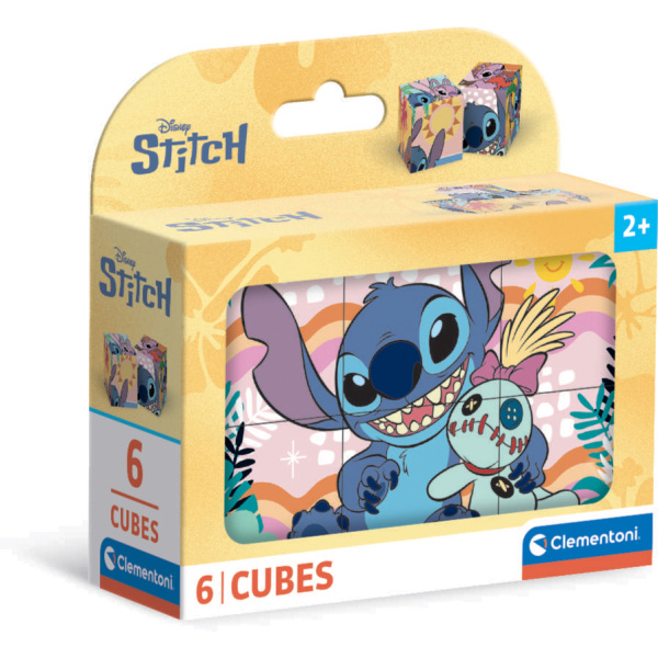 Sada kubusových kostek DISNEY STITCH – 6 dílů od Clementoni