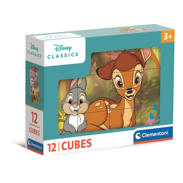 Obrázkové kostky Disney klasické pohádky 12 kostek