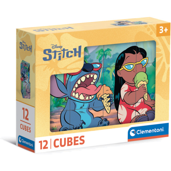 Puzzle kostky 12 ks DISNEY STITCH od Clementoni