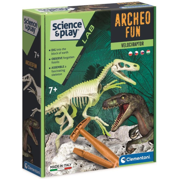 Clementoni Vykopávky Velociraptor